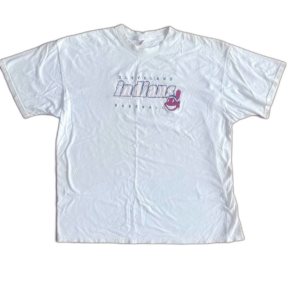 Vintage 90s Cleveland Indians Chief Wahoo Embroidered Tee